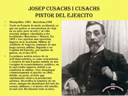 JOSEP CUSACHS I CUSACHS PINTOR DEL EJERCITO