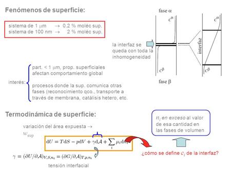 Fenómenos de superficie: