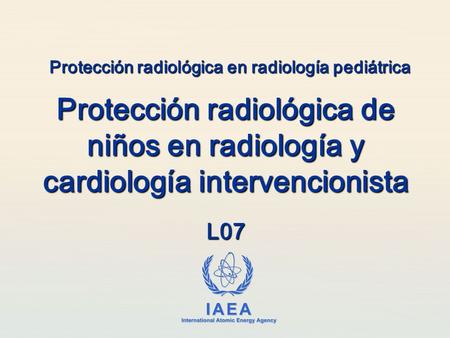 Protección radiológica en radiología pediátrica
