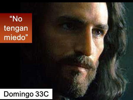 “No tengan miedo” Domingo 33C. Liturgia de la Palabra.