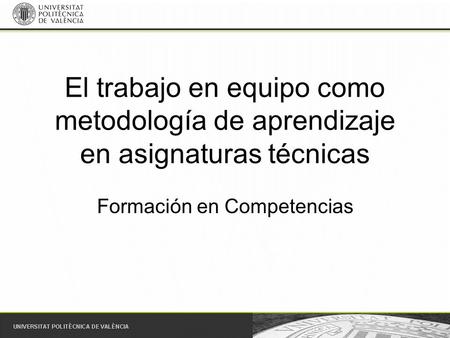 Formación en Competencias