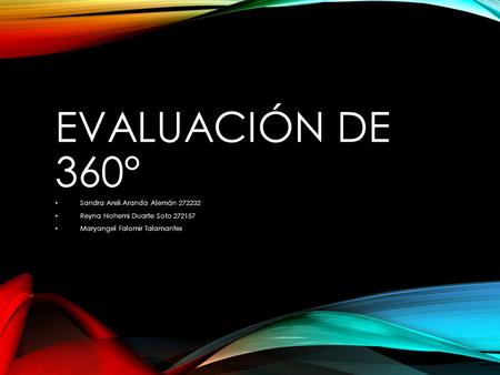 Evaluación de 360° Sandra Areli Aranda Alemán