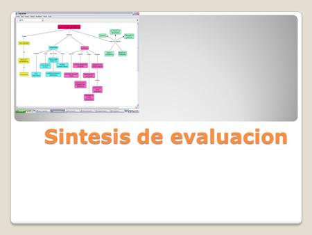 Sintesis de evaluacion