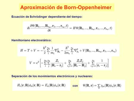 Aproximación de Born-Oppenheimer