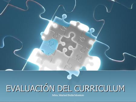 EVALUACIÓN DEL CURRICULUM