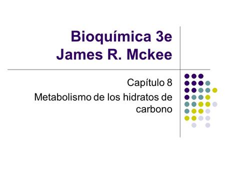Bioquímica 3e James R. Mckee