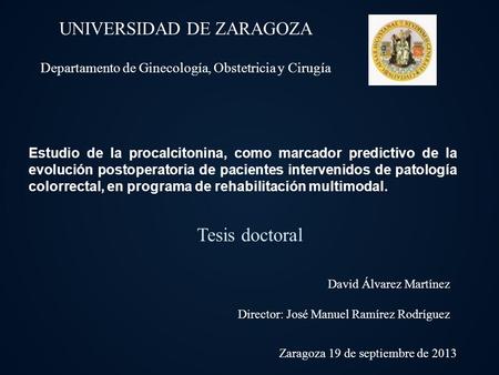 Tesis doctoral UNIVERSIDAD DE ZARAGOZA