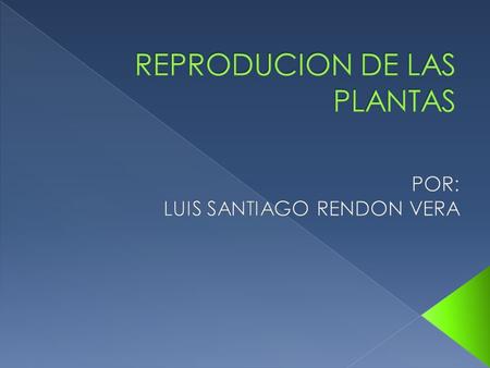 REPRODUCION DE LAS PLANTAS