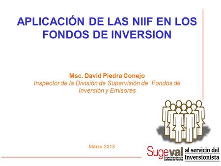 APLICACIÓN DE LAS NIIF EN LOS FONDOS DE INVERSION
