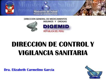 DIRECCION DE CONTROL Y VIGILANCIA SANITARIA