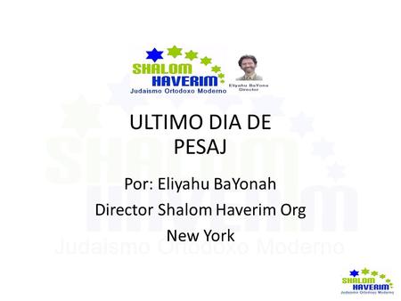 Director Shalom Haverim Org