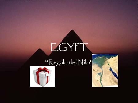 EGYPT “Regalo del Nilo”.