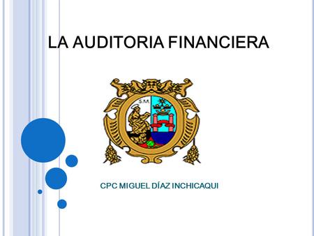 LA AUDITORIA FINANCIERA