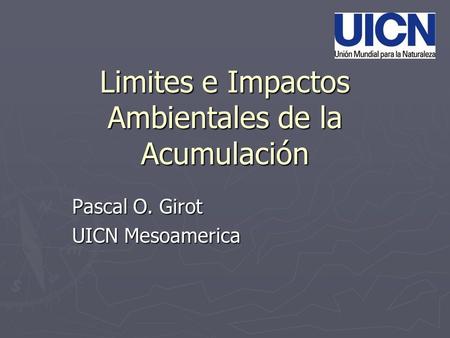 Limites e Impactos Ambientales de la Acumulación