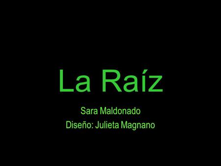 Sara Maldonado Diseño: Julieta Magnano