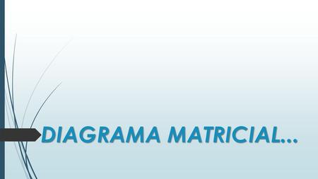 DIAGRAMA MATRICIAL....