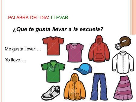 palabra del dia: llevar