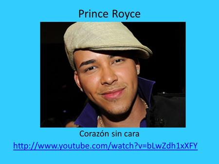 Prince Royce Corazón sin cara
