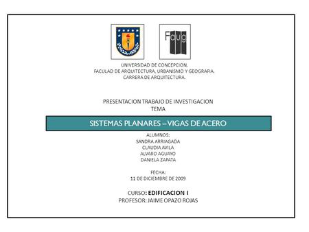 SISTEMAS PLANARES – VIGAS DE ACERO