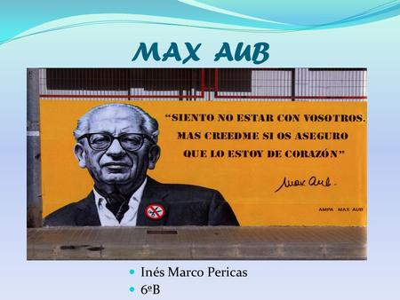 MAX AUB Inés Marco Pericas 6ºB.