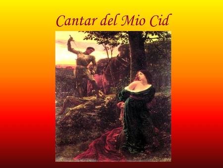 Cantar del Mio Cid.