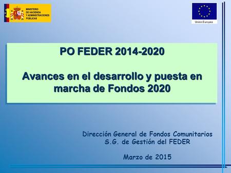 Dirección General de Fondos Comunitarios