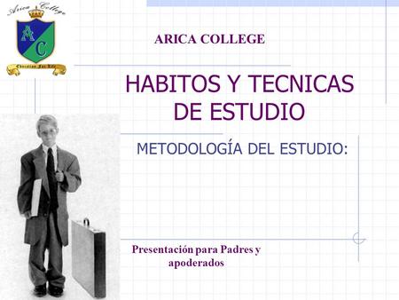 HABITOS Y TECNICAS DE ESTUDIO