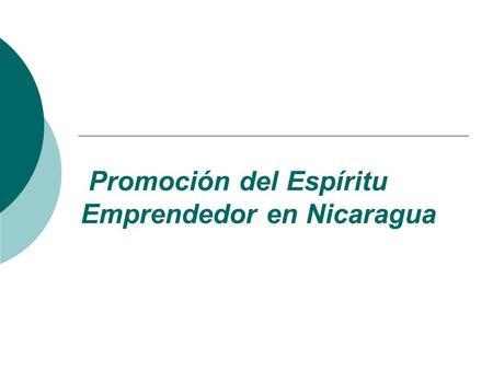 Promoción del Espíritu Emprendedor en Nicaragua. Socios del Proyecto  Universidades Participantes Universidad Nacional de Ingeniería (UNI) Universidad.