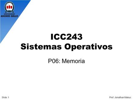 ICC243 Sistemas Operativos