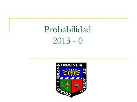 Probabilidad 2013 - 0.