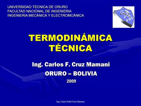 TERMODINÁMICA TÉCNICA