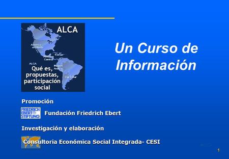 Un Curso de Información Qué es, propuestas, participación social
