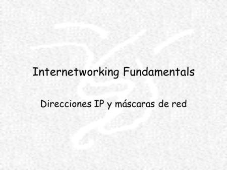 Internetworking Fundamentals
