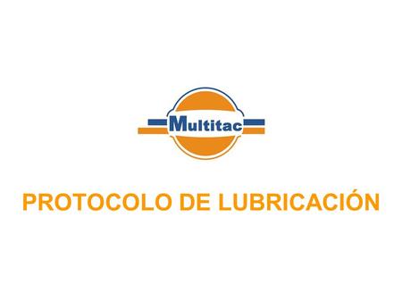 PROTOCOLO DE LUBRICACIÓN