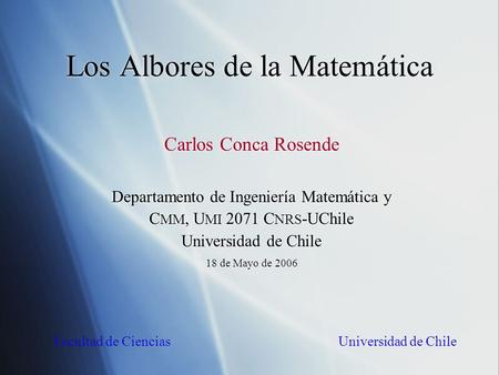 Los Albores de la Matemática