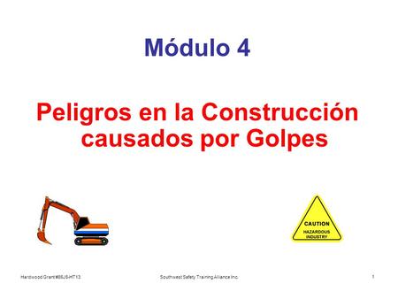 Peligros en la Construcción causados por Golpes