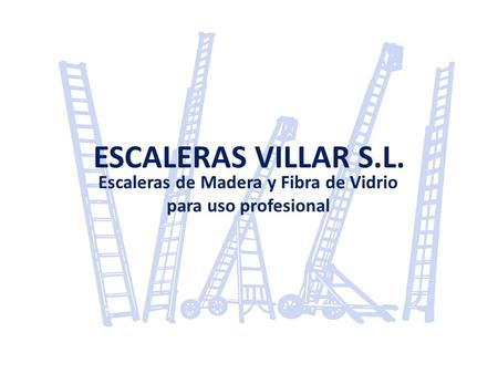 Escaleras de Madera y Fibra de Vidrio para uso profesional