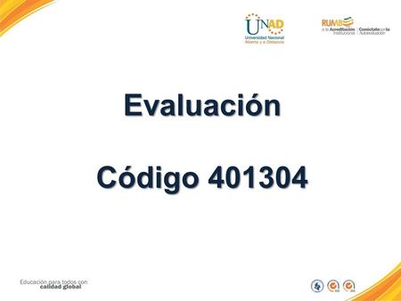 Evaluación Código 401304.