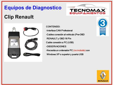 Equipos de Diagnostico Clip Renault