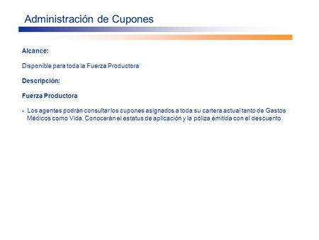 Administración de Cupones