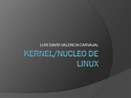KERNEL/NUCLEO DE LINUX