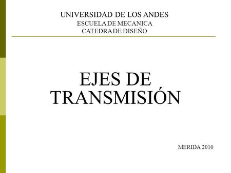 UNIVERSIDAD DE LOS ANDES