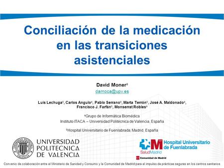 Conciliación de la medicación en las transiciones asistenciales