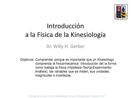 Introducción a la Física de la Kinesiología