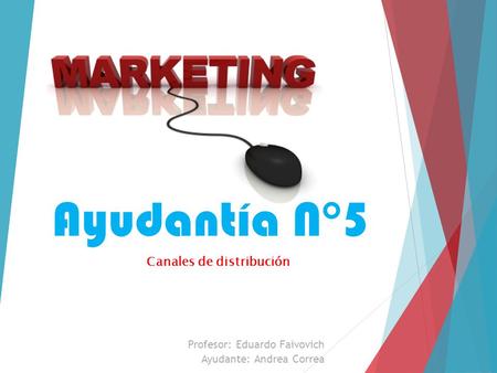 Profesor: Eduardo Faivovich Ayudante: Andrea Correa