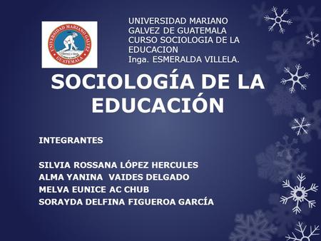 SOCIOLOGÍA DE LA EDUCACIÓN