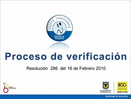 Resolución 286 del 16 de Febrero 2010. CRONOGRAMA DE VERIFICACIÓN CICLOPERIODO PAGO CONDICION PARA EL ABONO PERIODO DE REPORTE PLAZO PARA SOLICITAR REVISIÓN.