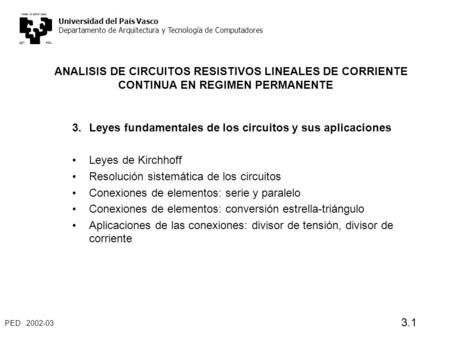 3. Leyes fundamentales de los circuitos y sus aplicaciones