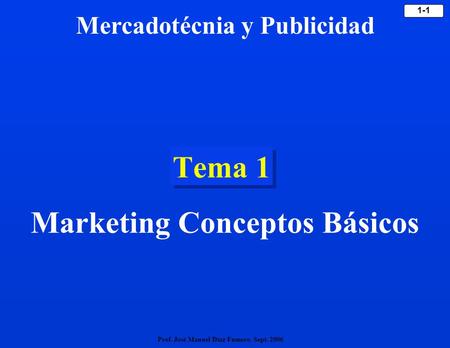 Marketing Conceptos Básicos