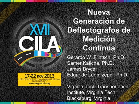 Nueva Generación de Deflectógrafos de Medición Contínua